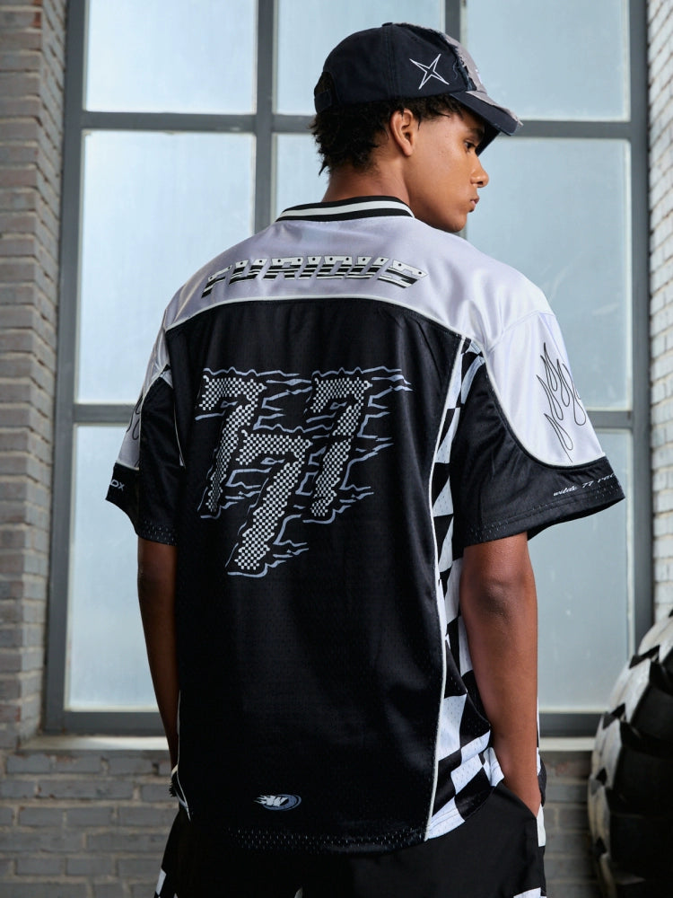 WildX Mesh Jersey Retro Trend Breathable Tee