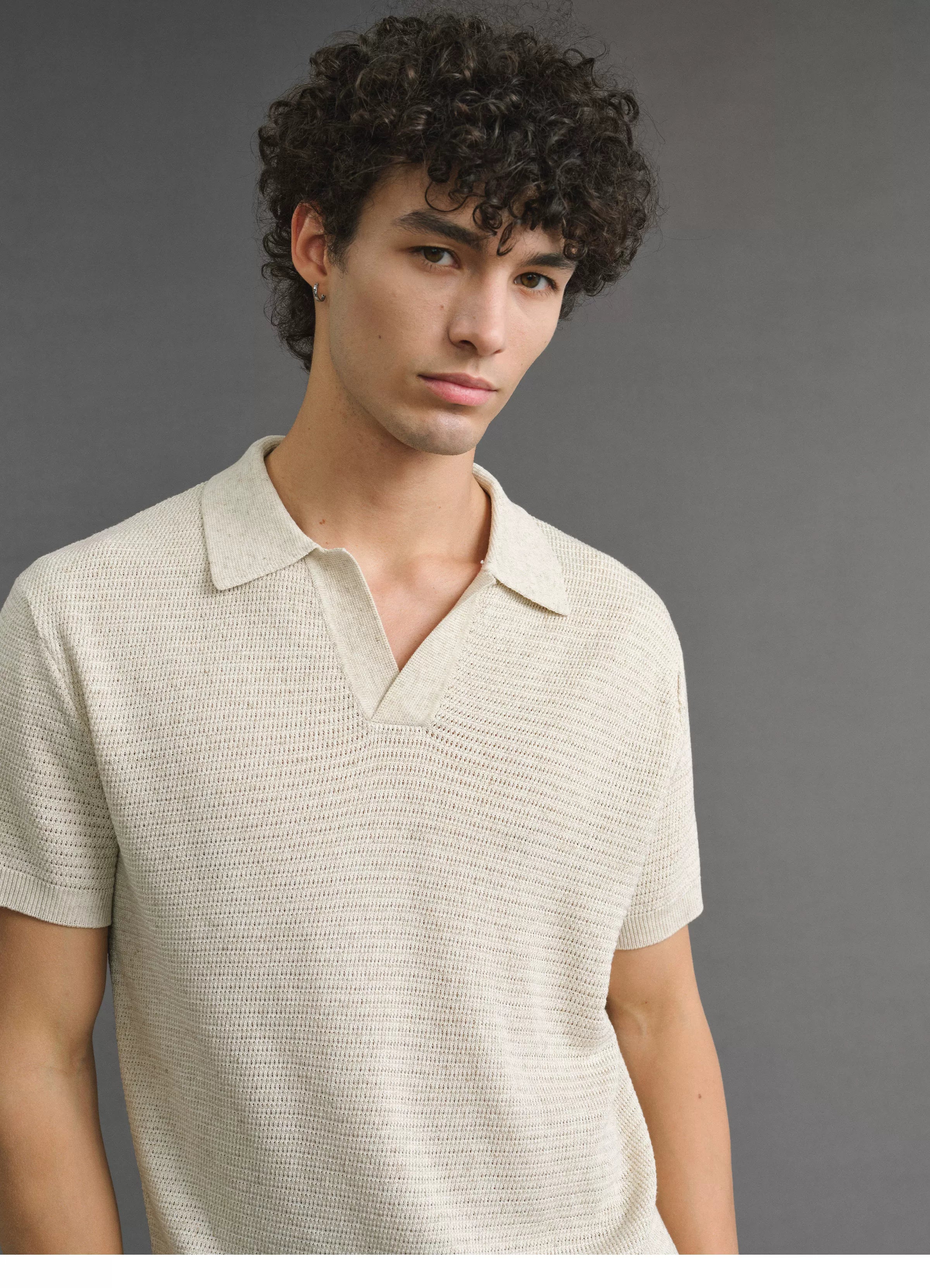 VLABMADE Vintage Lapel Knit Tee