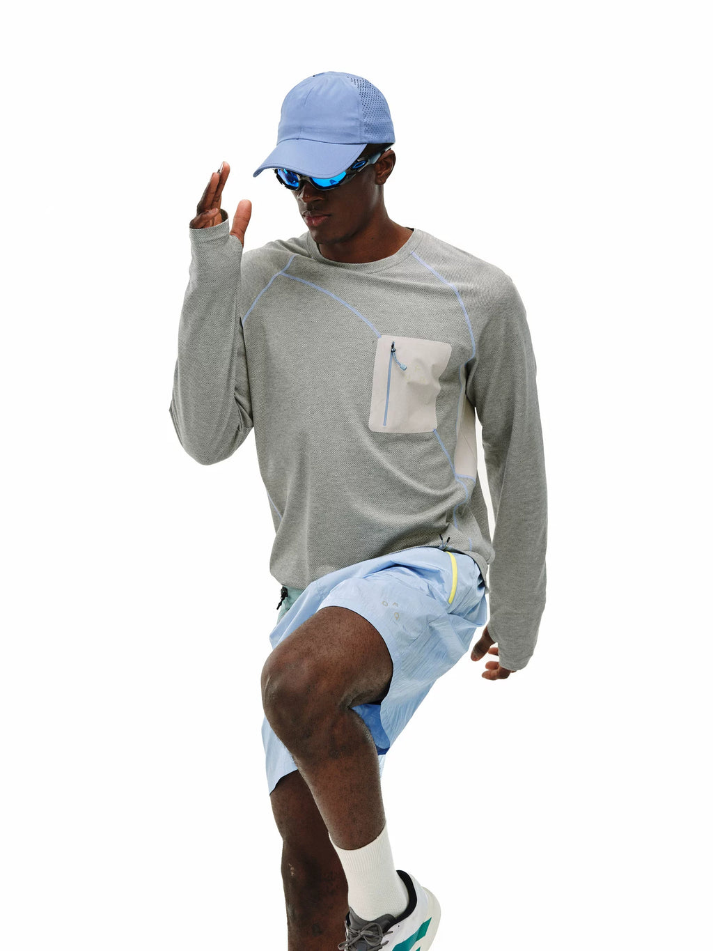 FPA Sports Crew Neck Casual Contrast Long Sleeves
