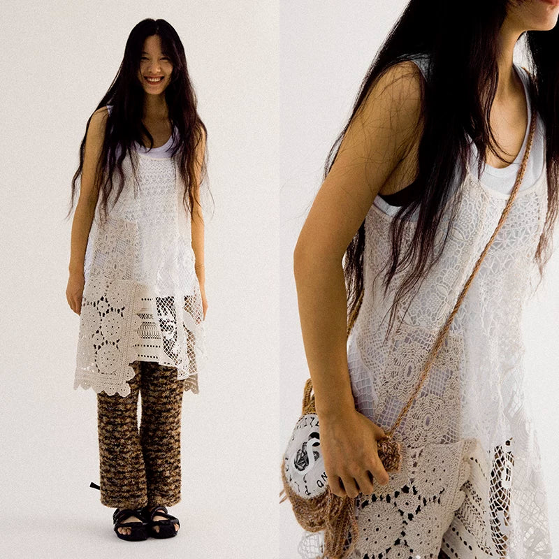 CONP Lace Splicing Suspender Skirt