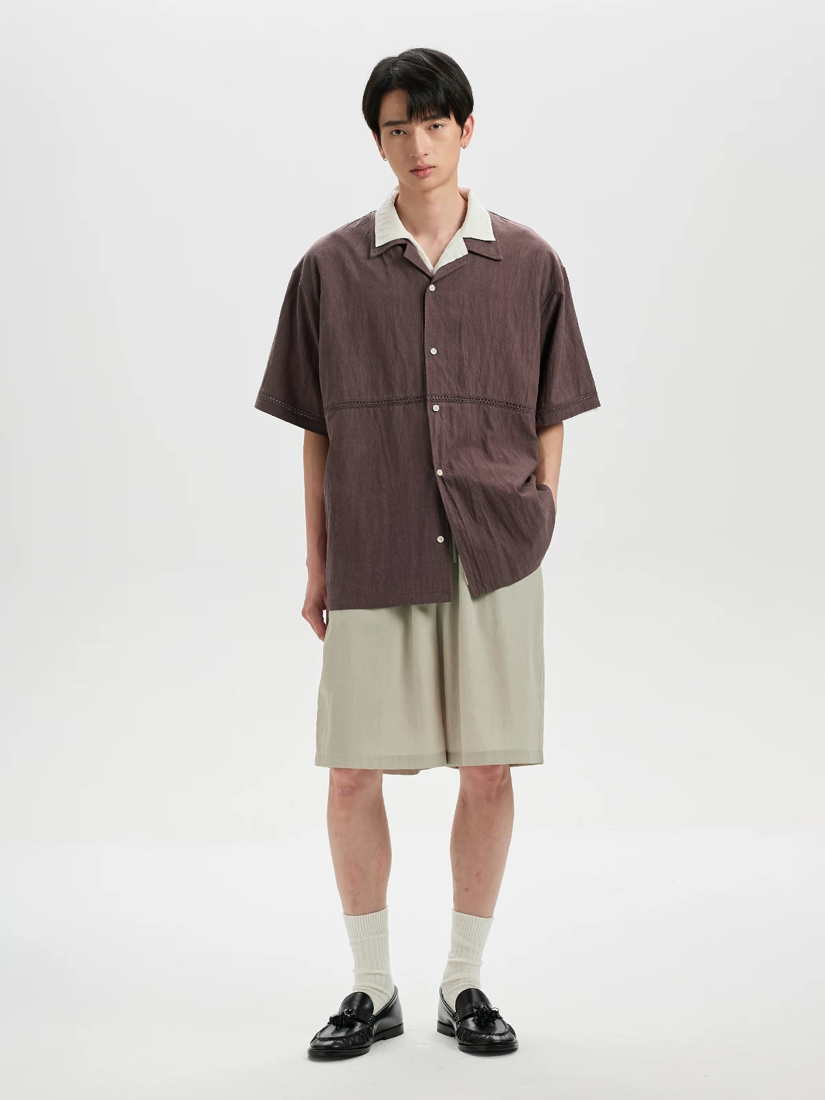 BUTTBILL Loose Skeleton Lace Shirt