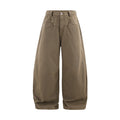Inflation Rivet Wide Leg Vintage Scimitar Casual Pants