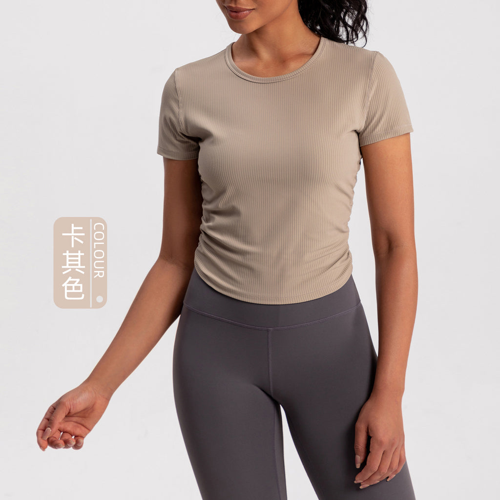 Athena Lulu Sexy Beautiful Back Slim and Thin Quick-drying Sports Tee
