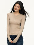 Anna Aneae Henry Collar Bottom Waist Front Shoulder Long Sleeves