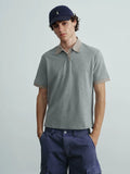 VLABMADE Plaid Spliced Polo Shirt Tee