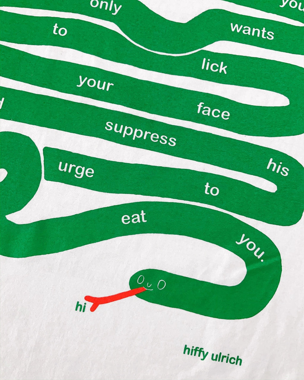 Wang Youbing Studio! Snake 220g 100% Cotton Tee