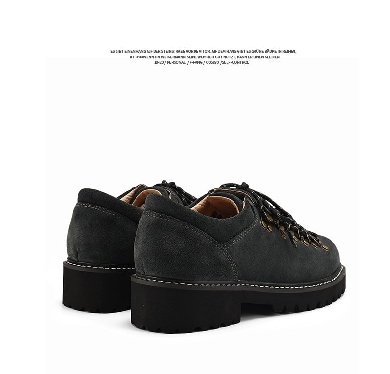 FANGSANHUO Retro Tooling Shoes Low-top Heightening Casual Shoes