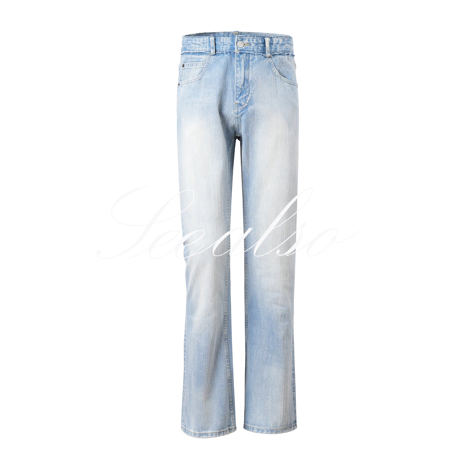 SEEALSO "25 Blue Bull King" 25 New Bamboo Washed Blue Damage Jeans SA018