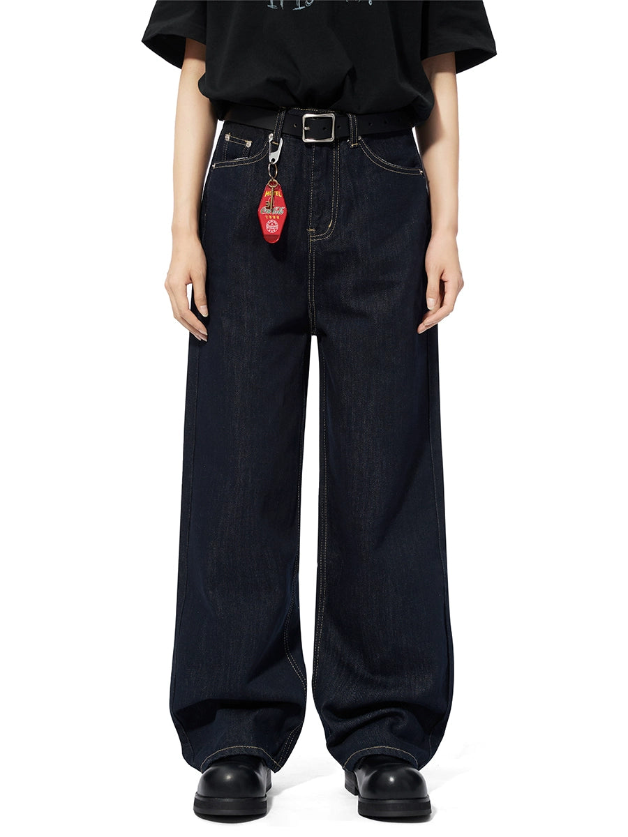 BTSG X Peoede Vintage Red Ear Denim Dark Blue Jeans