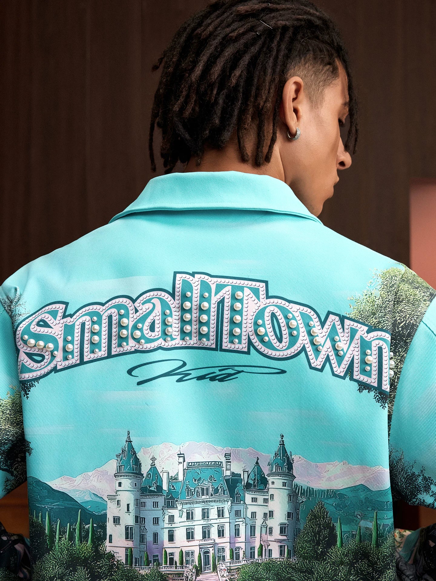 STK Castle Print Loose Coat