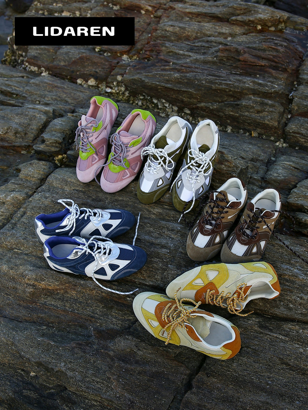 Lidaren Produced Breathable Color Matching Retro Casual Shoes