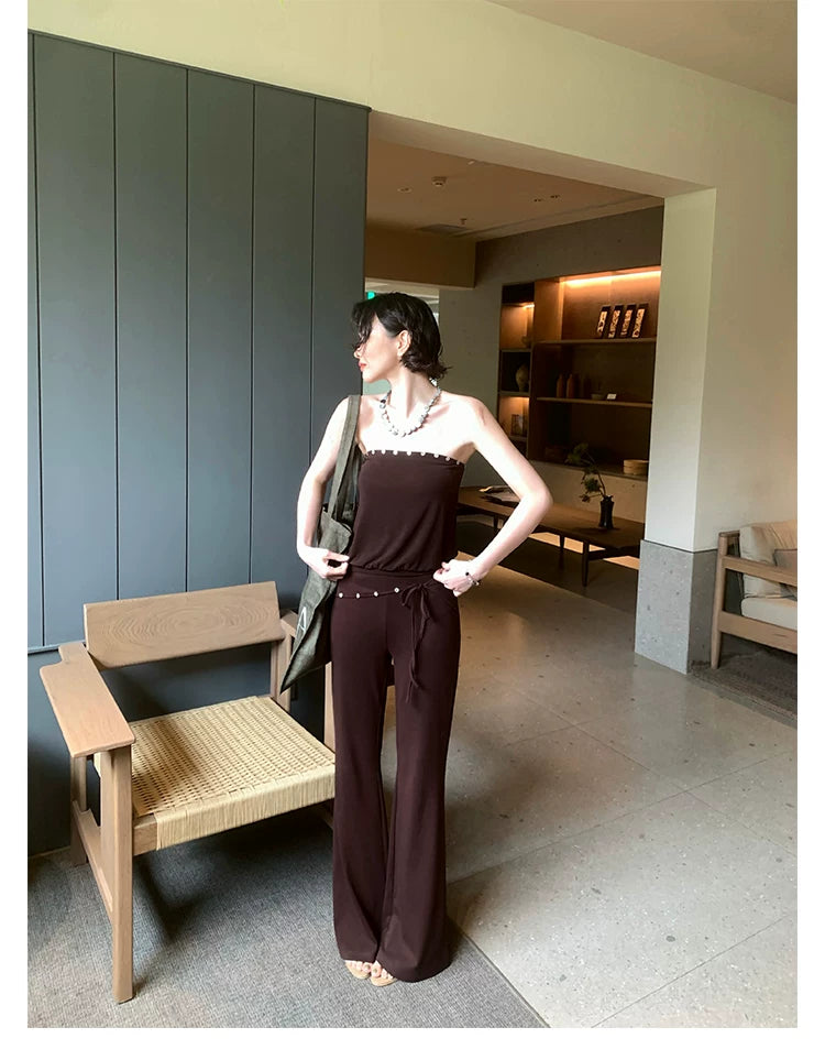 KELIFAN Retro Straight-leg Casual Pants