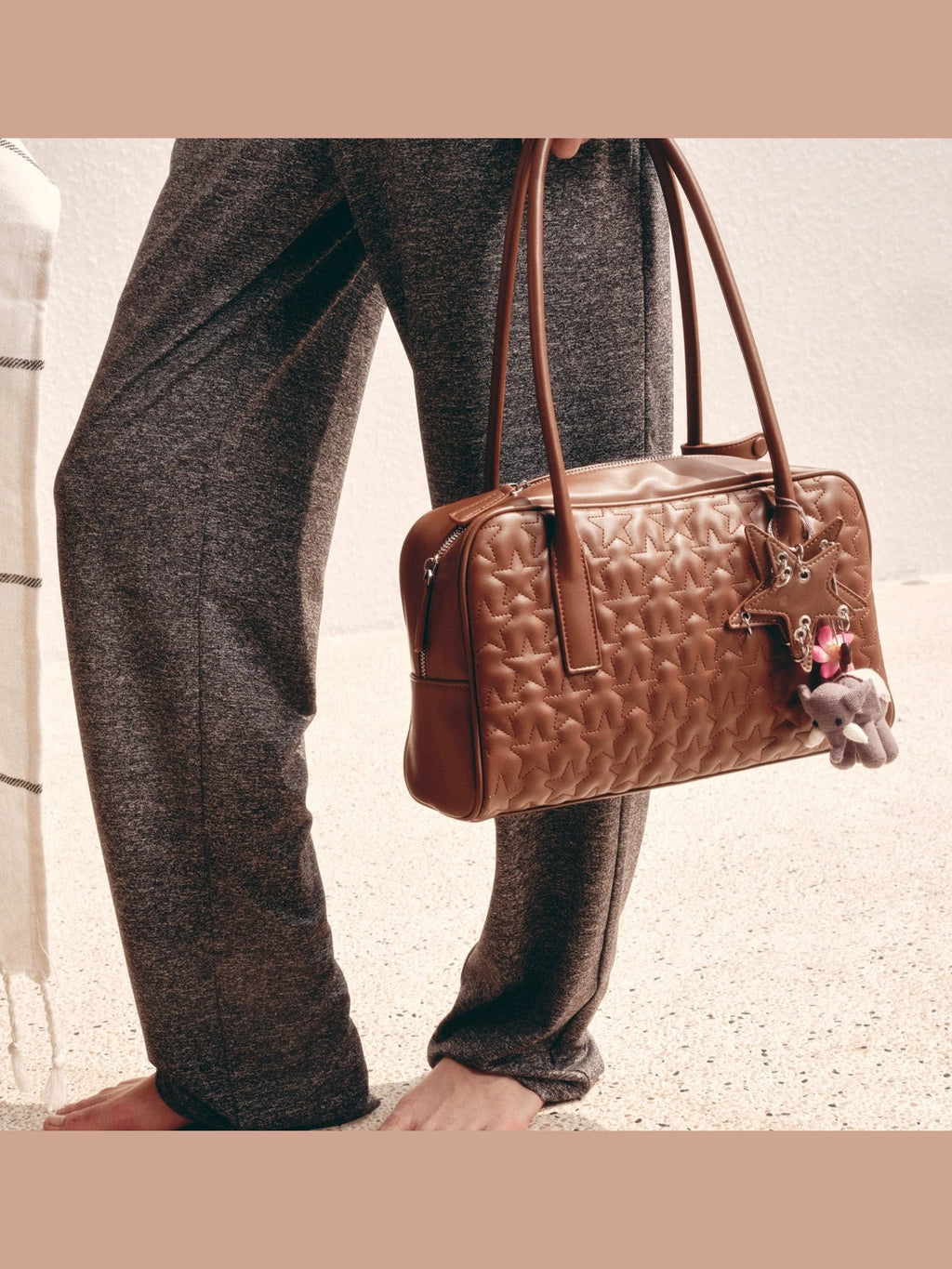 ECODAY Star Printed Handheld Shoulder Bag