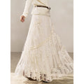 Wildberry Embroidered Lace Stitching High Waist Dress