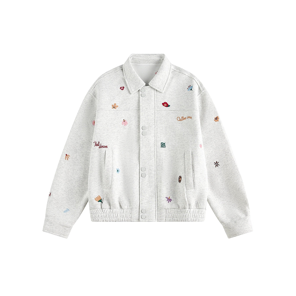 Zuocisankon Vintage Small Embroidered Loose Jacket