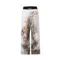 NIGHTLAB Leopard Print Wide-leg Sweatpants