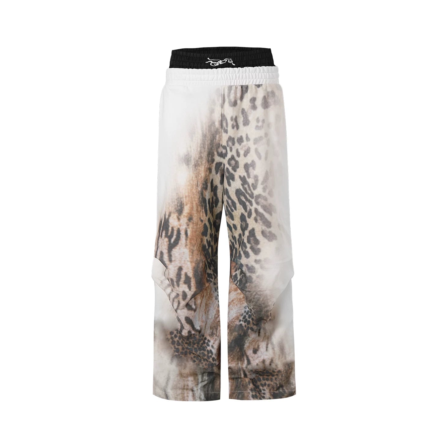 NIGHTLAB Leopard Print Wide-leg Sweatpants