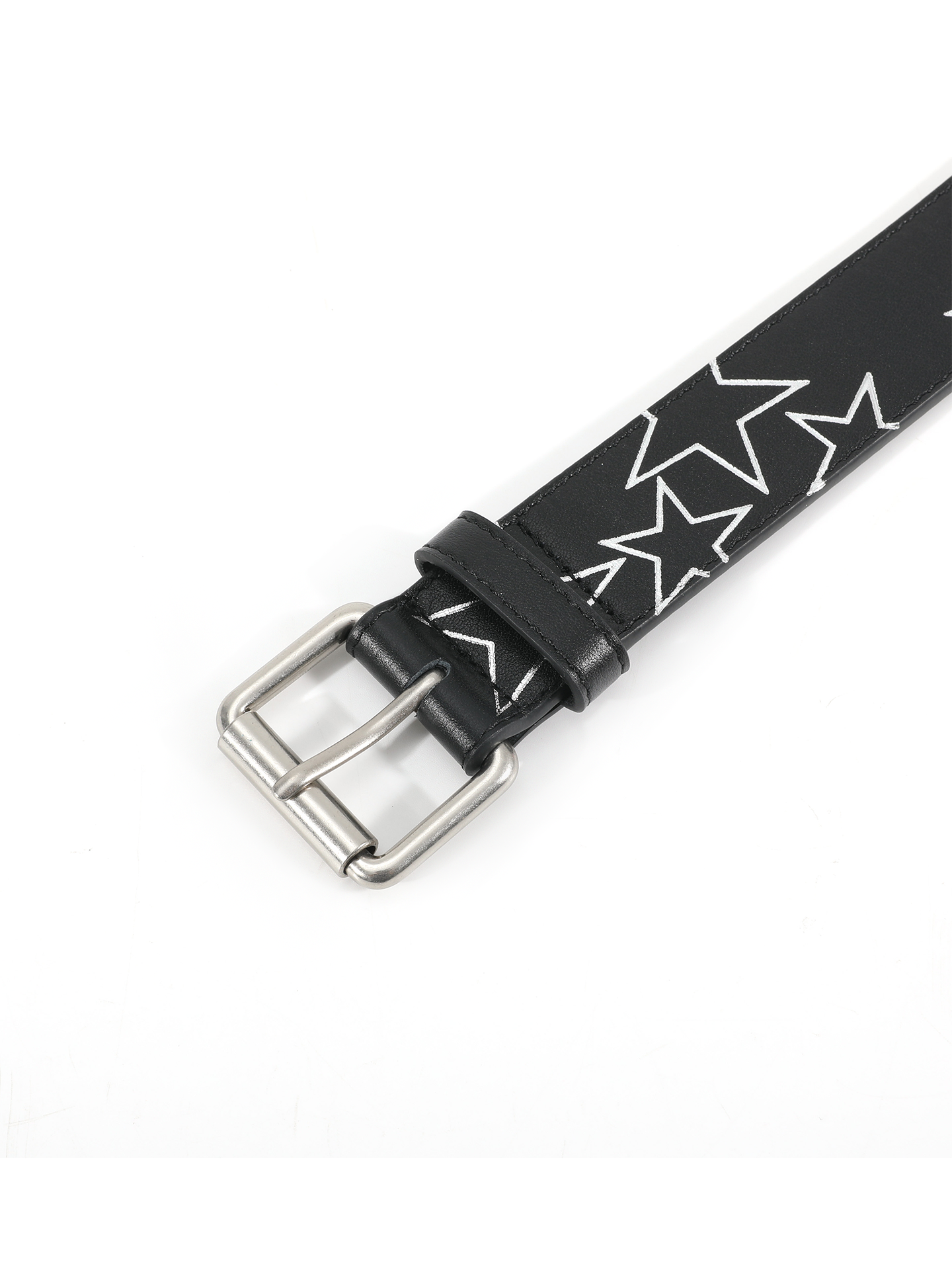 NoEmosen Pentagonal Decorative Rivet Double-sided First-layer Cowhide Belt