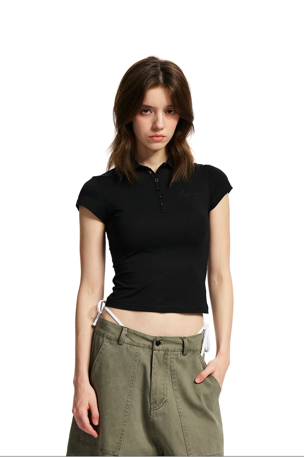 Loopsoon Lapel Versatile Comfortable Slim Tee