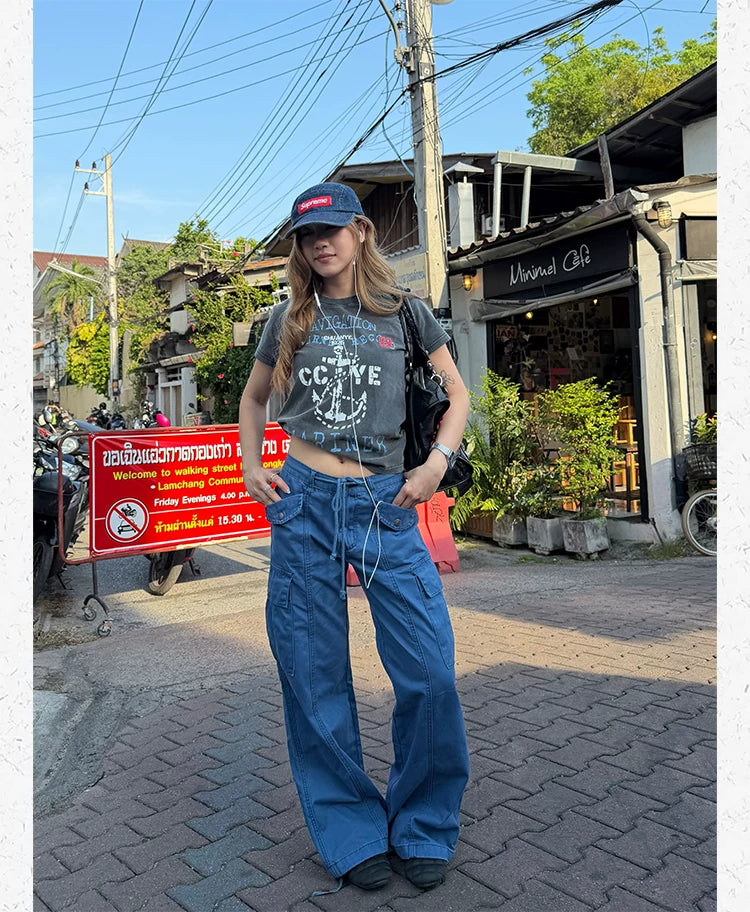 CCYE Anchor Old Print Front Shoulder Slim Tee