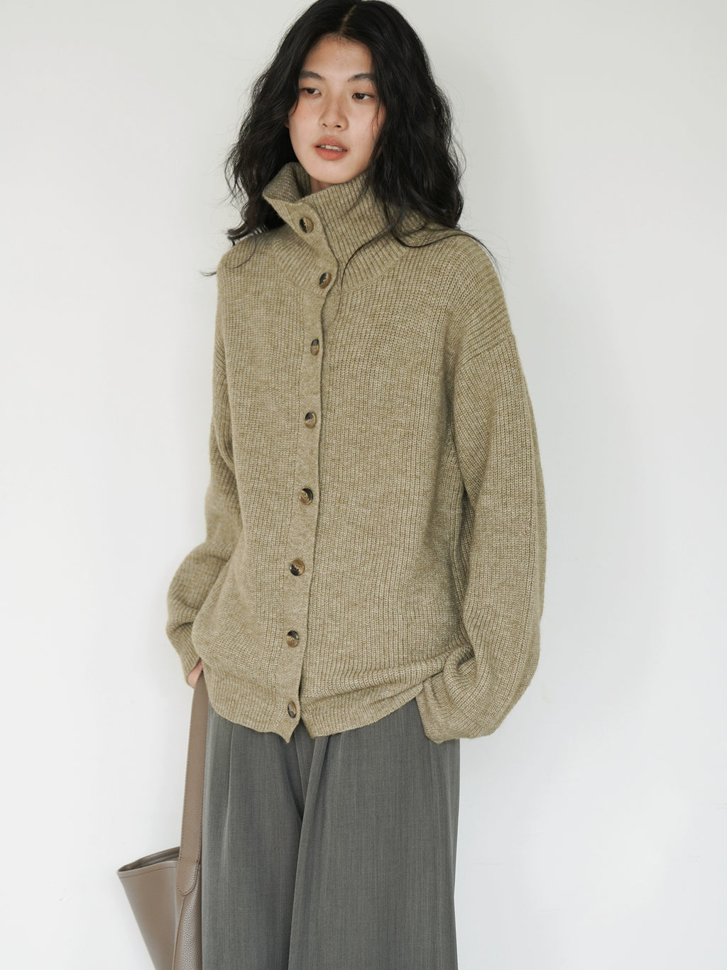 EIGHTHMONTH Vibe Loose Button Knitted Sweater Jacket