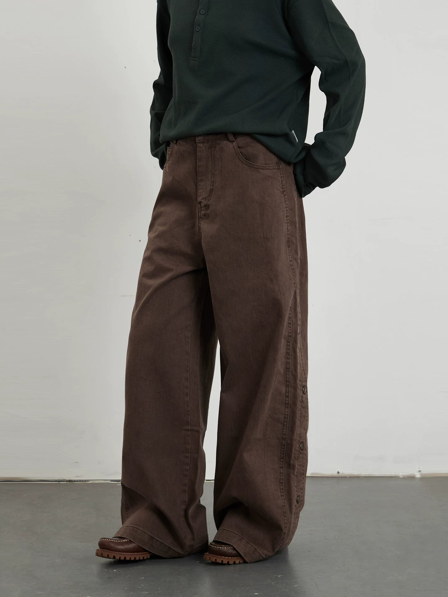 TRUQUEST Loose Straight Wide Leg Jeans