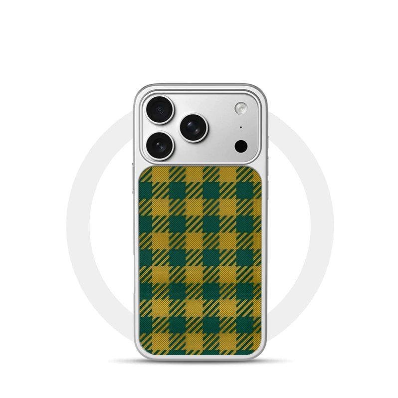 Pbcase Yellow and Green Square High-end Apple Phone Case