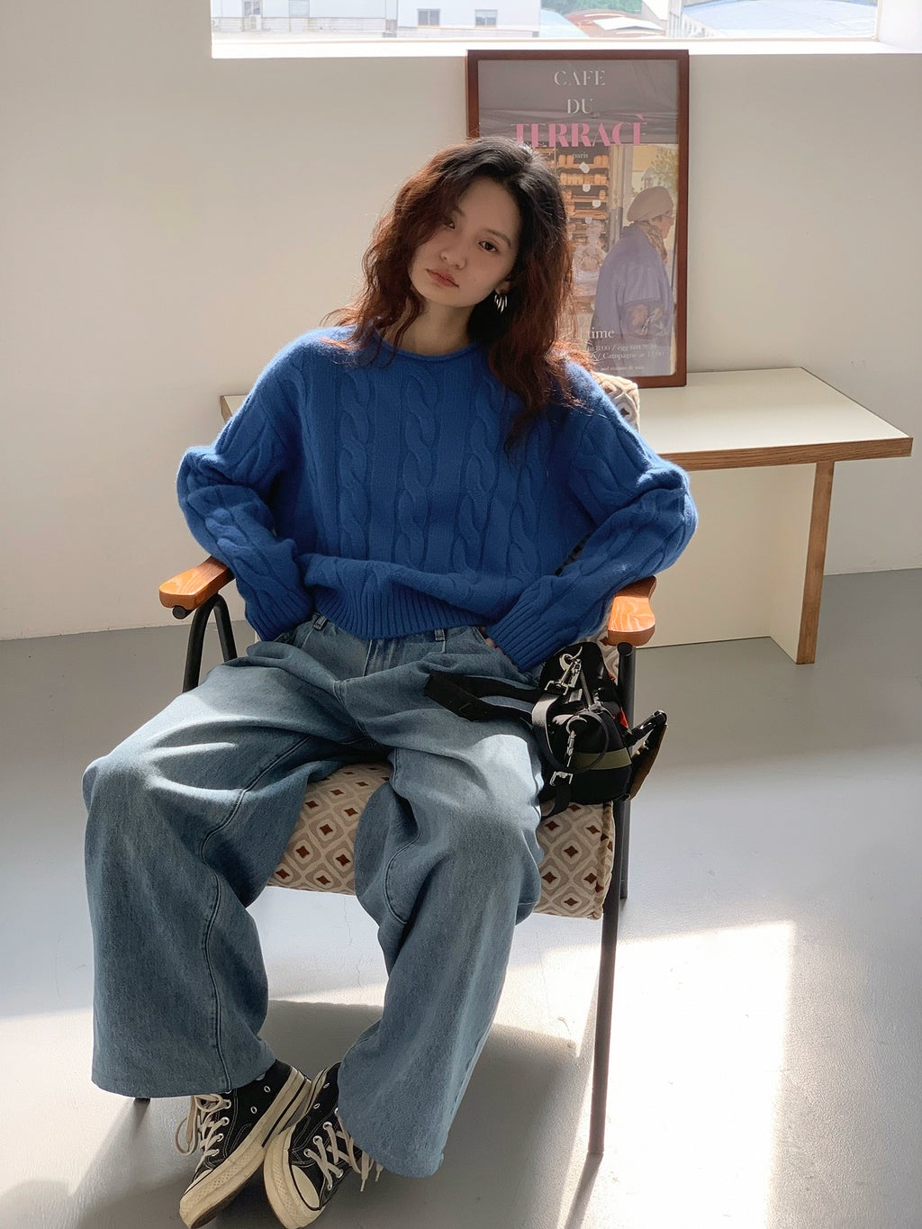 EM Lazy Wind Soft Waxy Twist Sweater (Clearance)