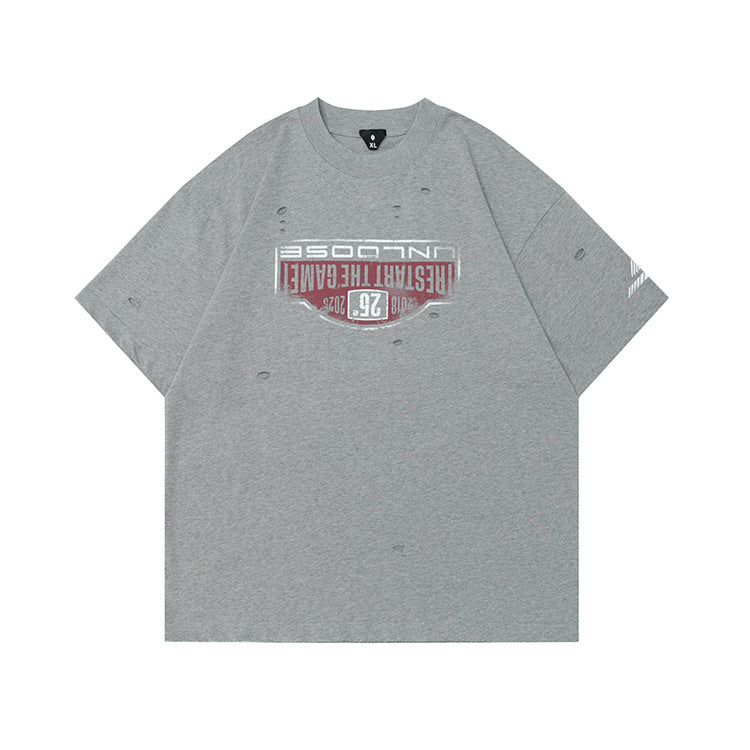 #OVDY 2025 230g Heavy Cotton Distress Short Sleeve Tee