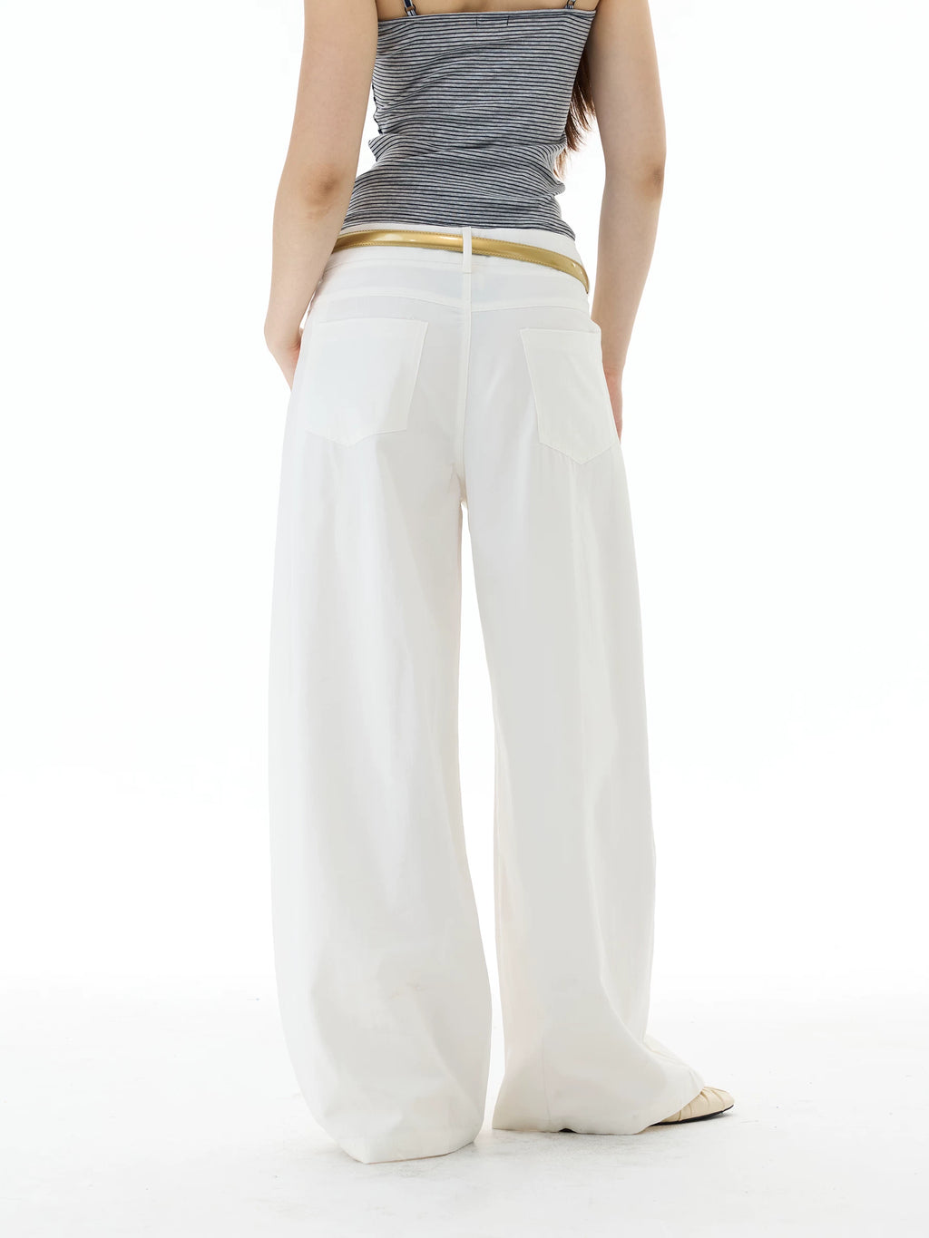 WLNEXT Comfortable Loose Pleated Casual Pants