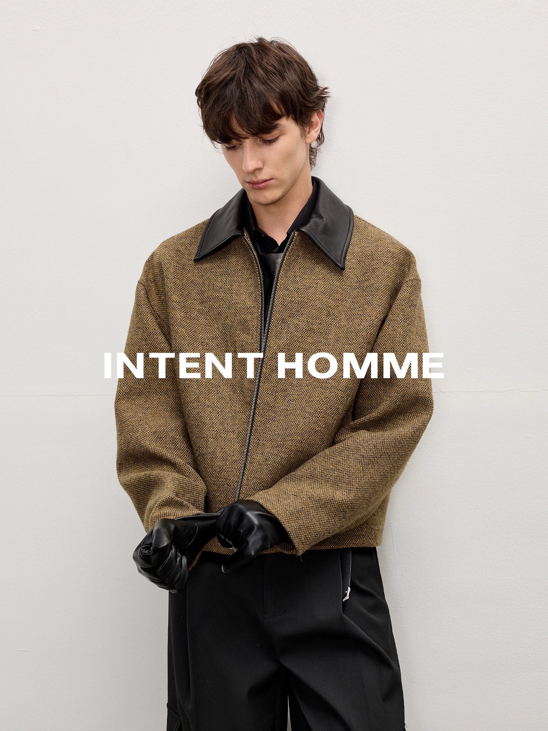 INTENT Vintage Lapel Tweed Jacket