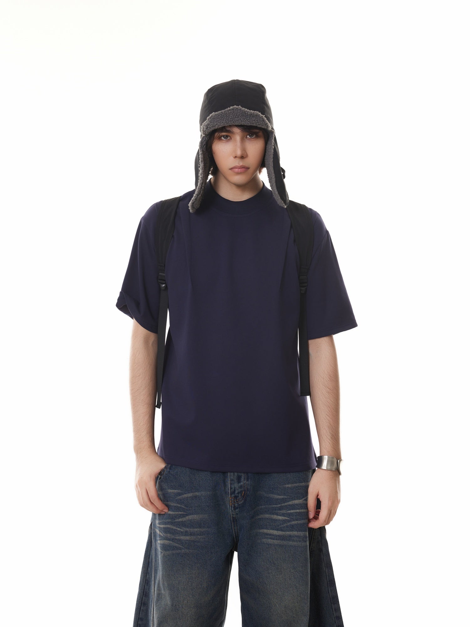 BTSG Roman Space Cotton Loose-leaf Deconstruction Tee