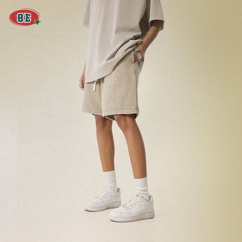 BE heavy 100% Cotton retro washed Shorts