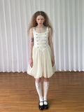 Loosesmell Stitching Slim Suspender Skirt