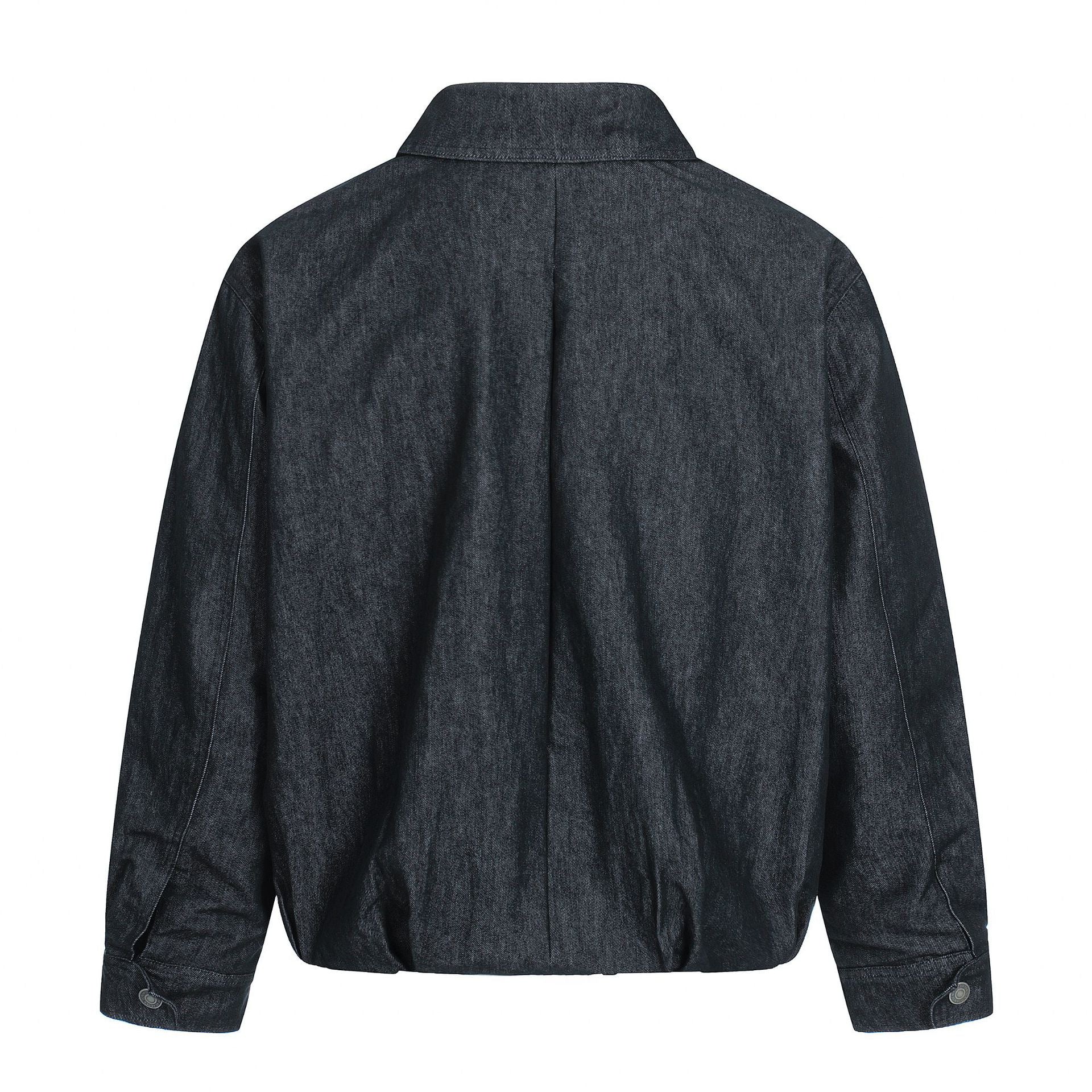 11KN Short and Wide Retro Simple Loose Casual Tooling Jacket