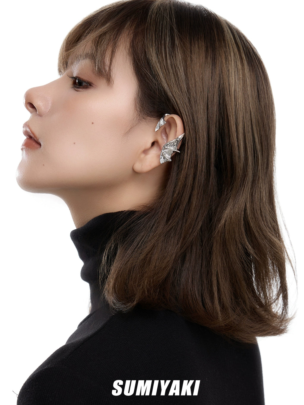 SUMIYAKI Fishtail Ear Clips Without Ear Piercings