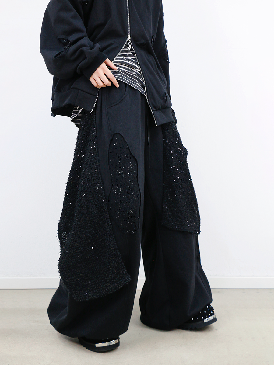 RELABEL Removable Fart Curtain Casual Sweatpants