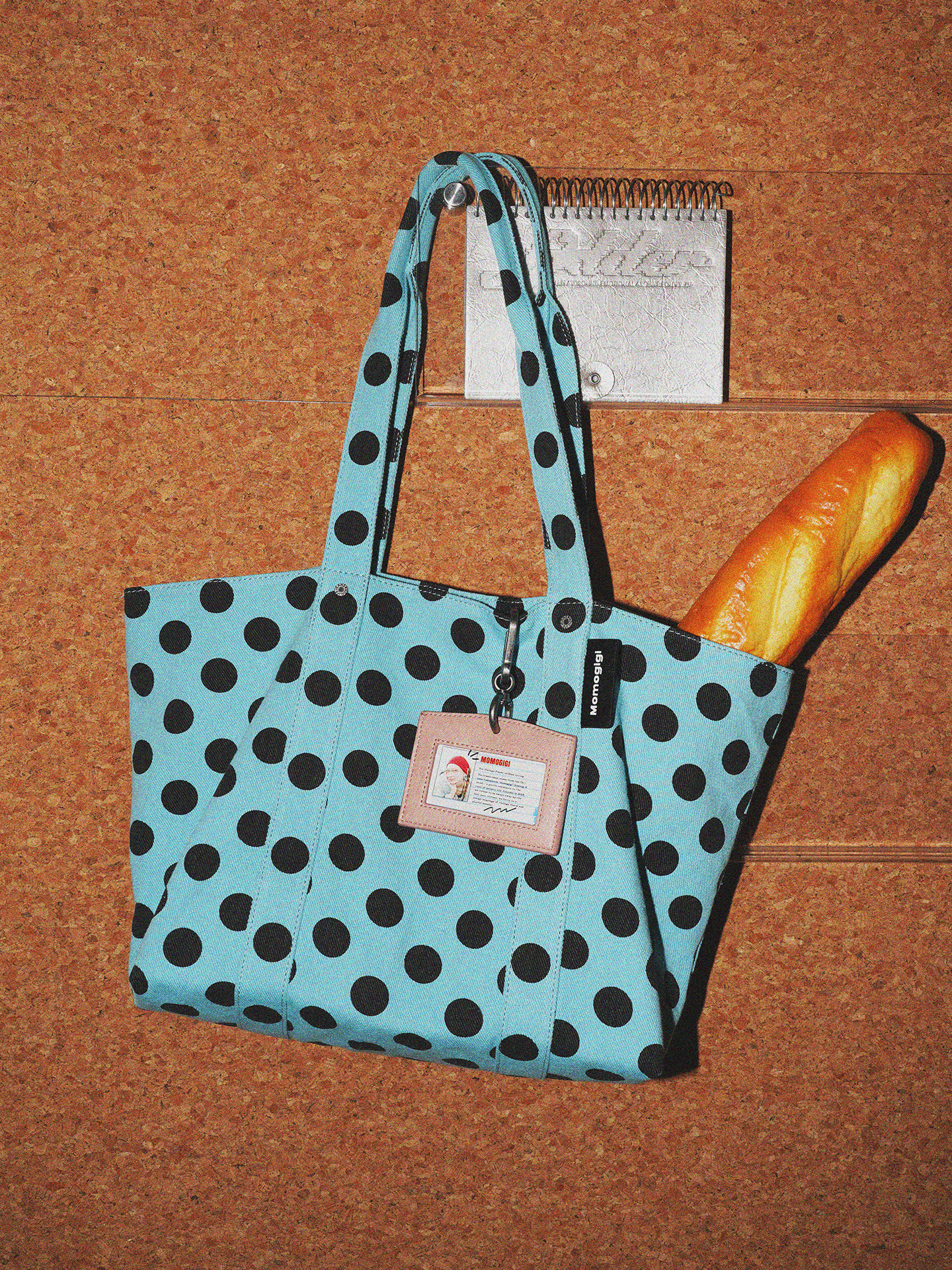 Momogigi Vintage Fun Polka Dot Canvas Bag