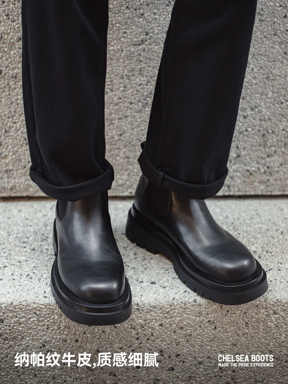 Madden Pedals Thick-soled Chelsea Heightening Martin Boots