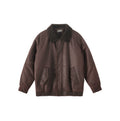 BUTTBILL Vintage Loose Imitation Cashmere Collar Jacket