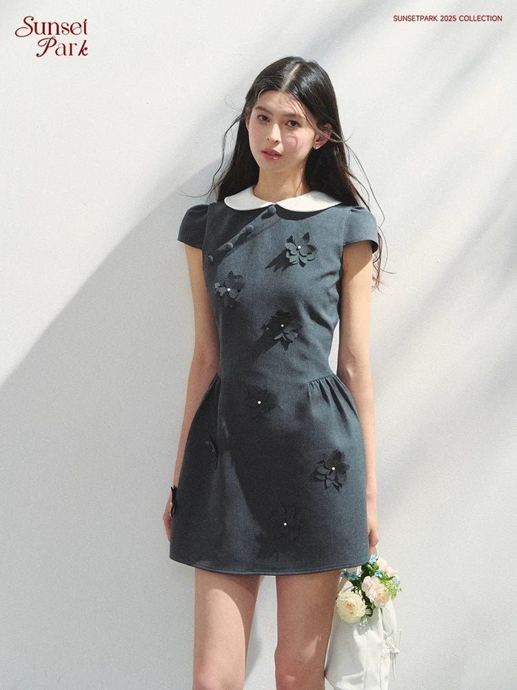 SunsetPark Doll Collar Casual Dress