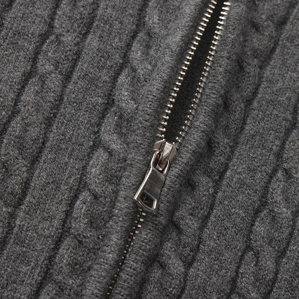 KNITRIOT Twisted Rope Twisted Turtleneck Simple Knitted Sweater