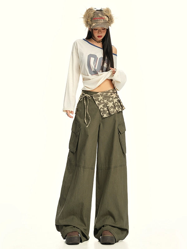 KPSR Lazy High Waist Loose Wide Leg Pants