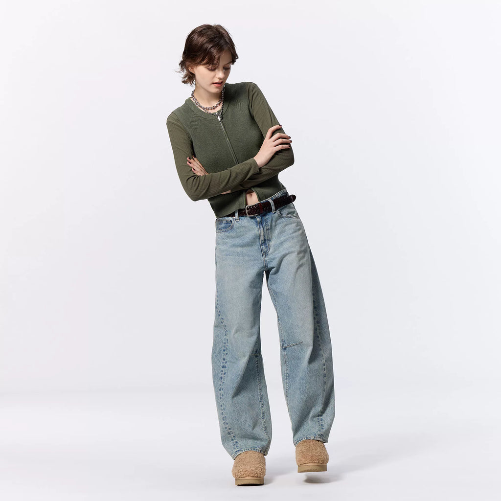 GU Retro Wide-leg Scimitar Pants