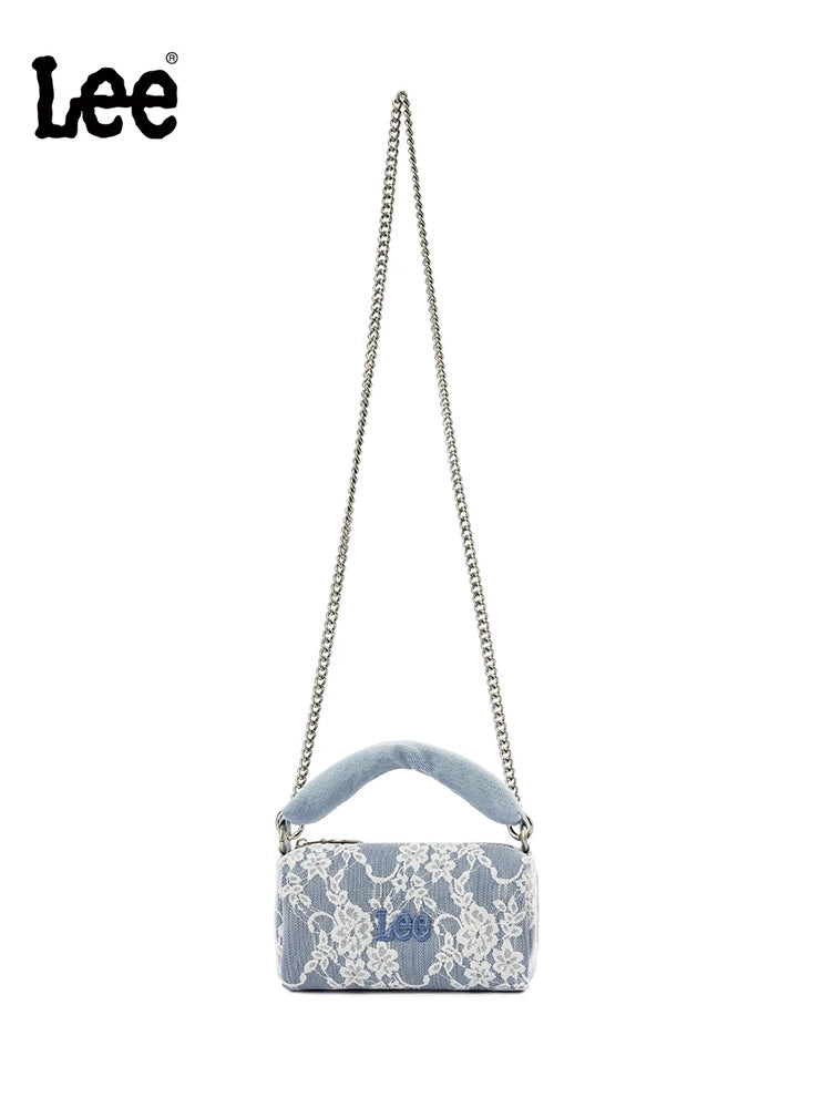 Lee Mini Lace Embroidered Chain Crossbody Bag
