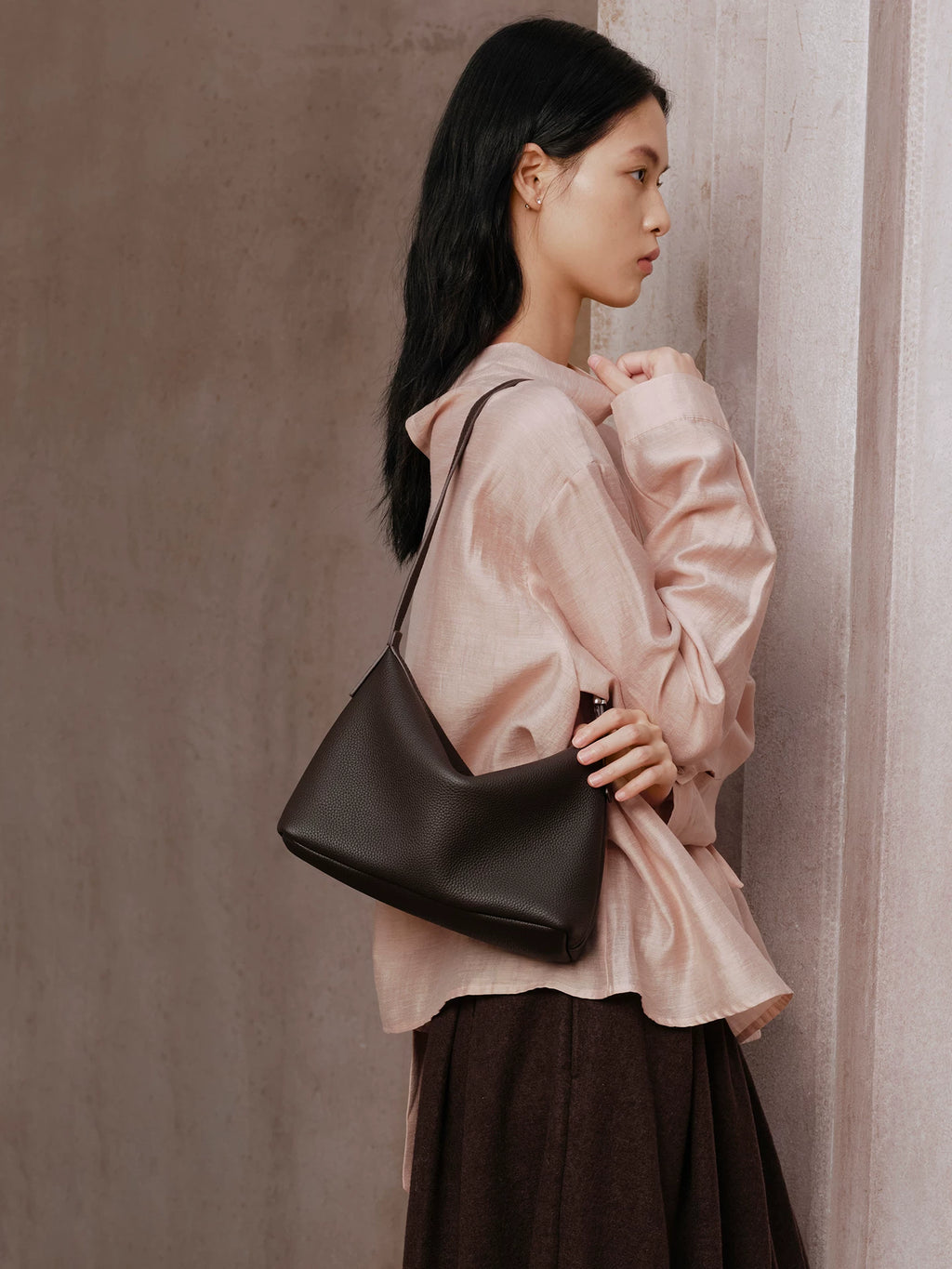AVALEA Vintage Leather Shoulder Underarm Bag
