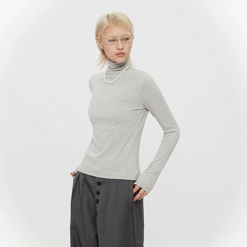AIRHOOD Semi-turtleneck Versatile Long Sleeves