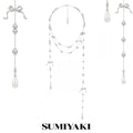 SUMIYAKI Bow Broken Pearl Multi-layer Necklace
