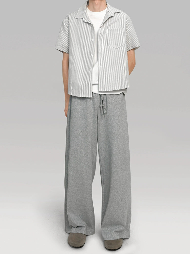 PLUS NO LOGO Striped Short Sleeve Shirt