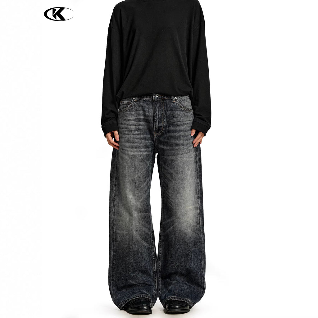 11KN Retro Straight and Micro-mop Jeans